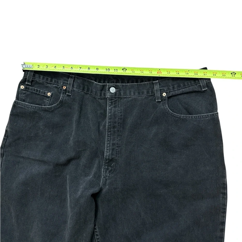 Vintage Levi’s 560‎ Men’s Size 46x32 Black Denim Tapper Leg Y2K Faded Red Tab